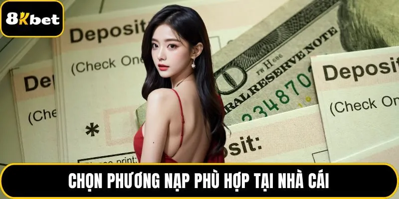 Chọn phương nạp phù hợp tại nhà cái